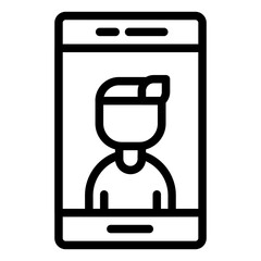 Smartphone Meeting Icon
