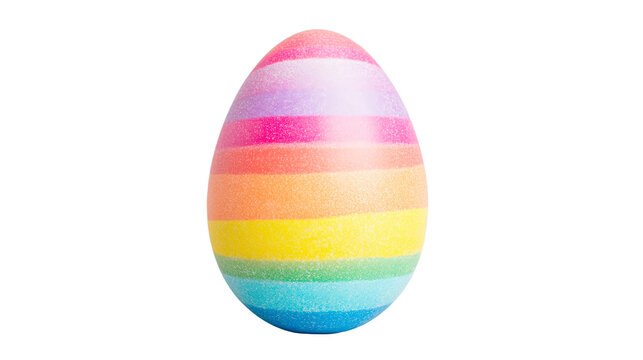 Colorful striped egg design perfect for festive celebrations