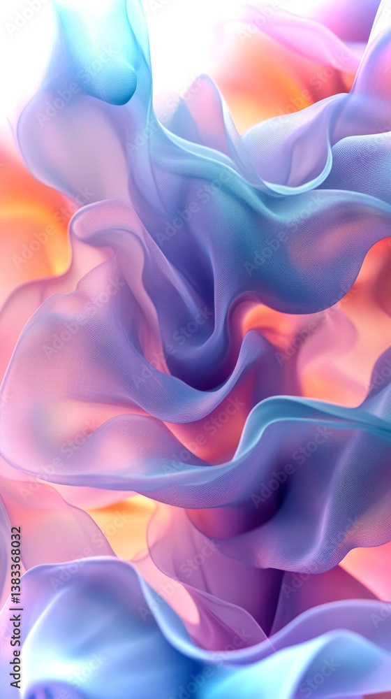 Aufkleber translucent abstract surfaces create a vibrant and dynamic background for futuristic designs