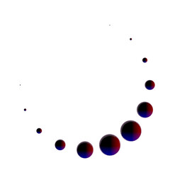 3d rendering of surreal floating spheres arranged in abstract molecular structure pattern isolated on transparent background png for futuristic minimal concept