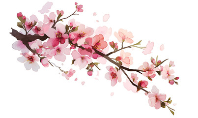 Fototapeta premium Floral flower vector Illustrations on white background