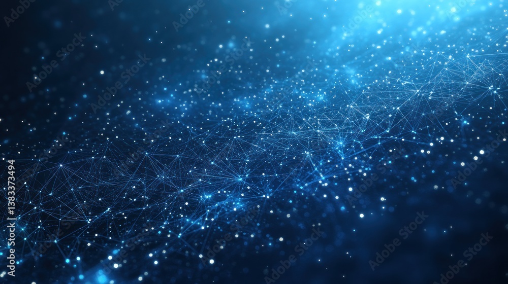 Poster abstract digital network in deep space