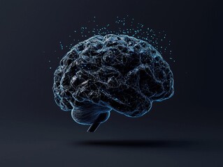 A digital representation of a brain, showcasing neural connections and data flow.