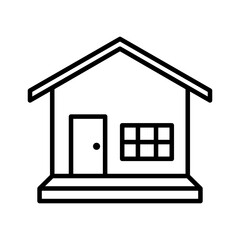 Flat Design Home Symbol Vector Icon