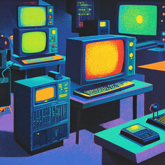 Retro-Futuristic Dreamscapes: Neon Worlds of Tech, Nature, and Urban Life