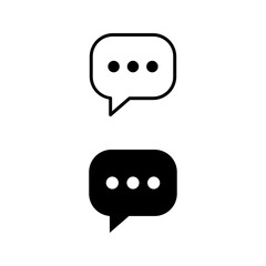 Online Chat Message Vector Icon