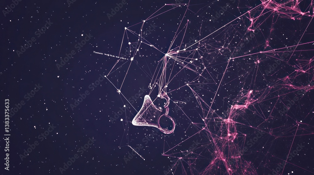 Poster abstract network in deep space