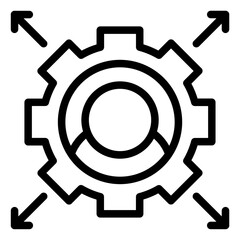 Network Scalability Icon