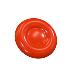 red plate isolated on white