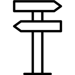 Fototapeta premium Street Sign Icon