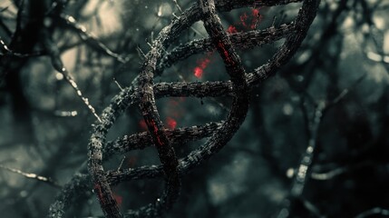 Dark, Damaged DNA in a Twisted Forest