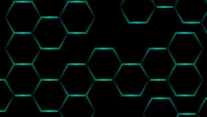 Abstract futuristic hexagons on a dark blue background for network connection. Hexagon network pattern geometry shape texture. Geometric hexagonal, triangle, shape.