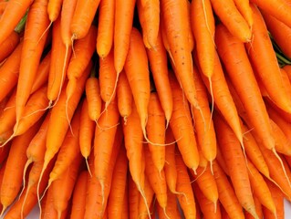 Rustic farm carrot texture on wooden backdrop, organic root vegetable pattern. Orange produce with natural soil-grown characteristics and earthy tones.
