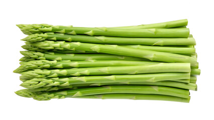 Fresh long green asparagus spears