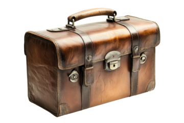 Vintage leather tool bag crafted with precision, showcasing timeless artistry in design and material