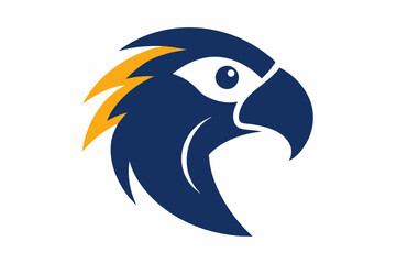 blue and white parrot