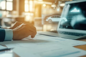 Modern car design and development.  Analysis and planning