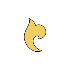 Vintage golden baroque filigree ornamental, swirl, curly. Vector ornaments for design.