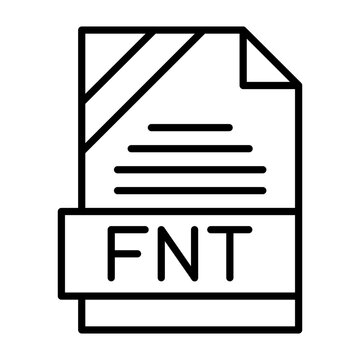 FNT File Format Outline Style Icon