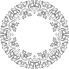 Beautiful flower art and mandala vector design