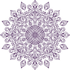 Beautiful flower art and mandala vector design