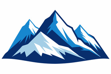 Fototapeta premium vector illustration of mountain landscape
