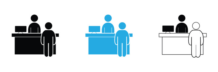 Cashier, bank, cash icon vector image. Can also be used for professionals. Suitable for web apps, mobile apps and print media. Vector Illustration .EPS 10 .