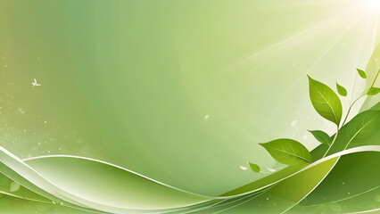 Green Harmony, Nature-Inspired Eco Background