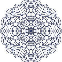 Beautiful flower art and mandala vector design