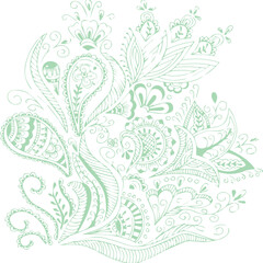 Beautiful flower art and mandala vector design