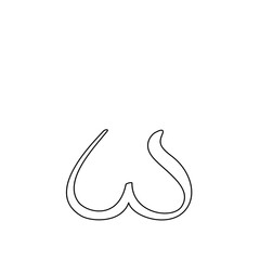 java alphabet line art
