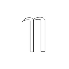 java alphabet line art