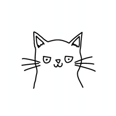cartoon version of cat illustration