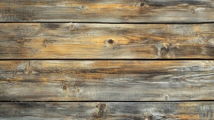 Fototapeta premium Old barn wood planks with visible grain texture running horizontally, vintage rustic style. generative ai