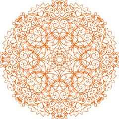 Beautiful flower art and mandala vector design