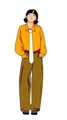 vector illustration of a businessman