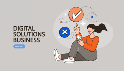 business concept design with business people