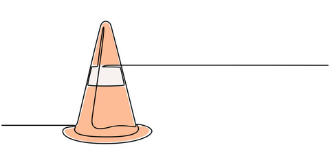 continuous line vector illustration design
traffic cone, Continuous line vector illustration design traffic cone, Road cone line continuous drawing vector. One line Road cone vector background.