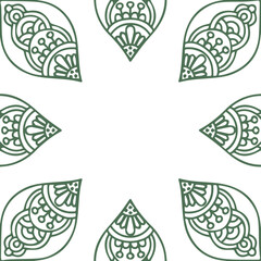 Beautiful flower art and mandala vector design