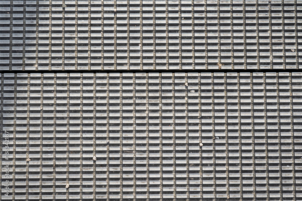 Poster a patterned surface with many small squares