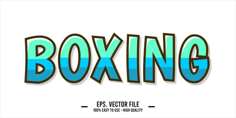 BOXING word art typography illustration vector
