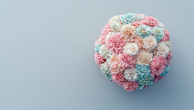 A creative mind and positive thinking are embodied in a stock illustration featuring a human brain surrounded by blooming flowers, highlighting the importance of mental health