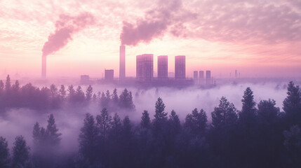 Dawn of Decarbonization - Massive Capture Plant in Enchanted Woods - Ultra HD