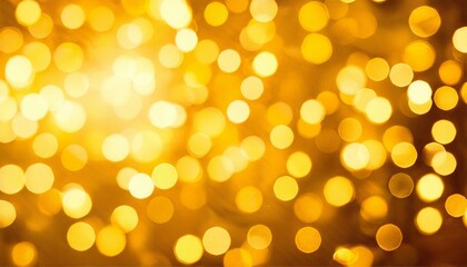 Golden bokeh lights