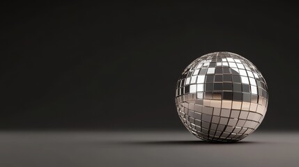 Disco ball reflection celebration dark environment crystal glass circle colorful viewpoint