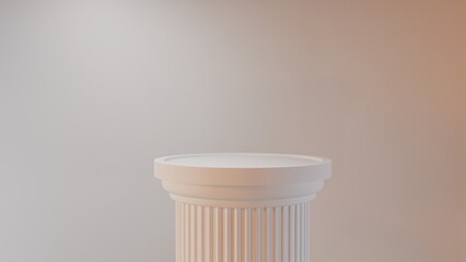 3d greek pillar