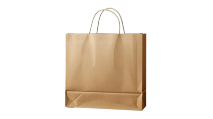 Kraft Paper Bag: A sturdy and sustainable kraft paper bag with twisted paper handles sits against a clean backdrop, symbolizing eco-friendly shopping and packaging solutions.