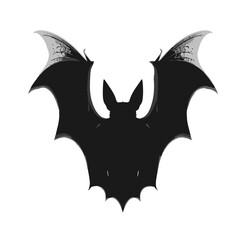 Black Bat Silhouette Vector