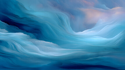 Obraz premium Abstract background concept, Abstract waves in varying shades of blue and soft textures.