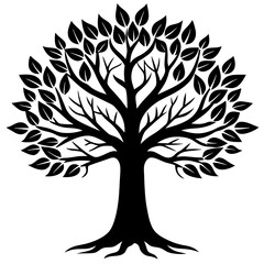 Obraz premium vector tree silhouette